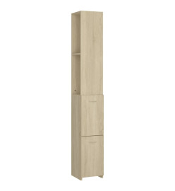 Armoire salle de bain chêne sonoma 25x26,5x170 cm