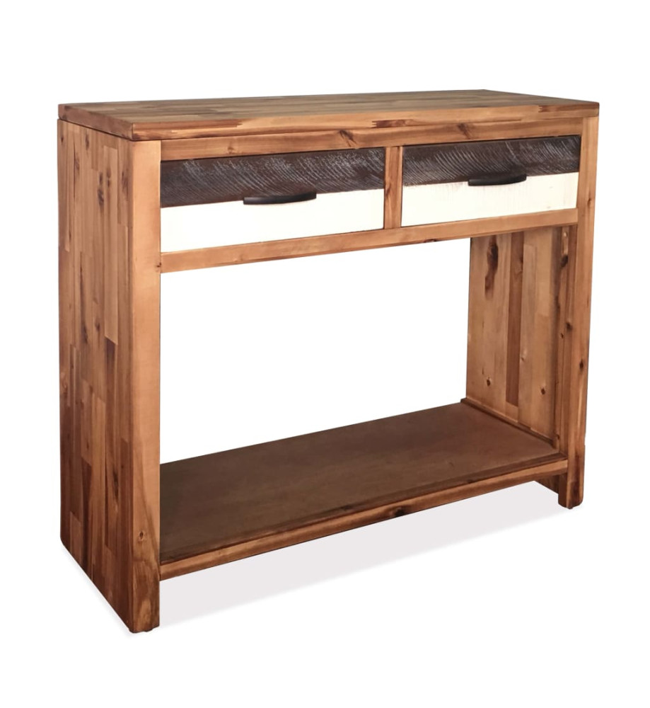 Table console Bois d'acacia massif 86 x 30 x 75 cm