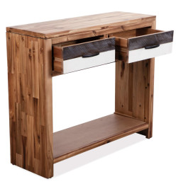 Table console Bois d'acacia massif 86 x 30 x 75 cm