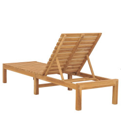 Chaise longue Bois de teck solide