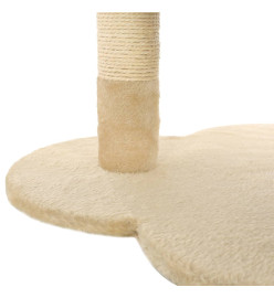 Arbre à chat avec griffoir en sisal 50 cm Beige et Marron