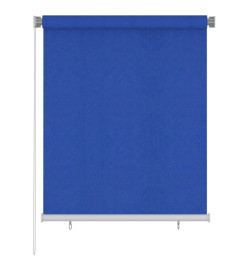 Store roulant d'extérieur 120x140 cm Bleu PEHD