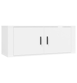 Ensemble de meubles TV 4 pcs Blanc Bois d'ingénierie