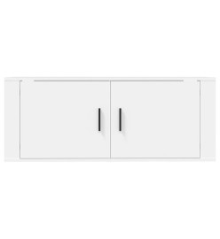 Meuble TV mural Blanc 100x34,5x40 cm