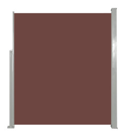 Auvent latéral rétractable 160 x 500 cm Marron