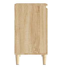 Meuble d'évier chêne sonoma 58x33x60 cm bois d'ingénierie