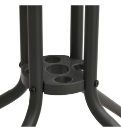 Table de bistro Anthracite Ø80x71 cm Acier
