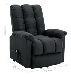 Fauteuil Gris foncé Tissu