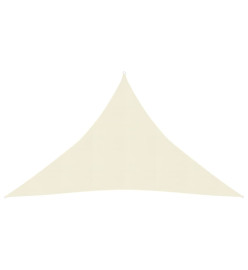 Voile d'ombrage 160 g/m² Crème 2,5x2,5x3,5 m PEHD