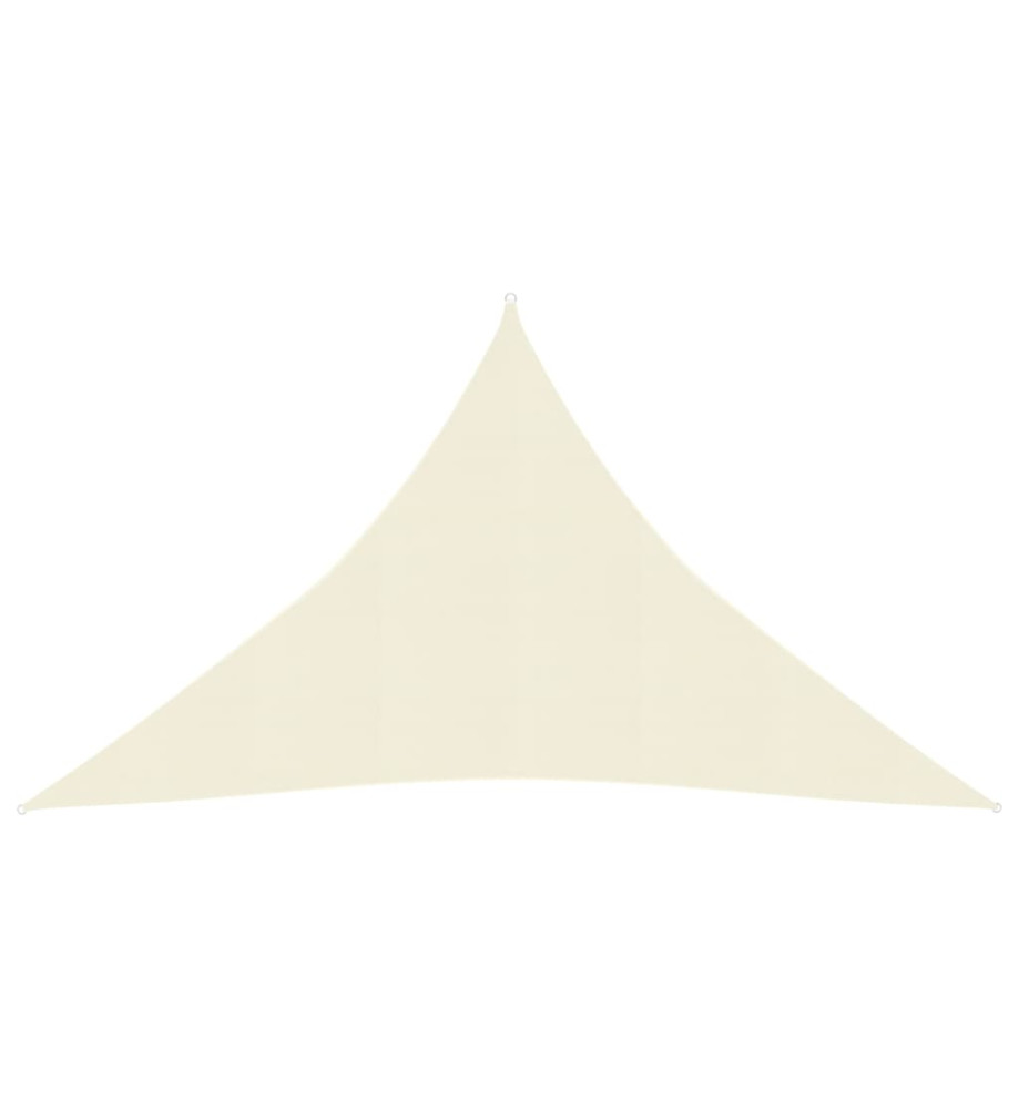 Voile d'ombrage 160 g/m² Crème 2,5x2,5x3,5 m PEHD