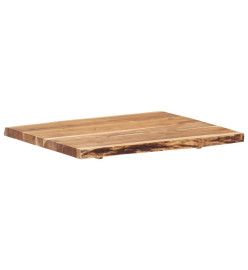 Dessus de table Bois d'acacia massif 80x(50-60)x3,8 cm