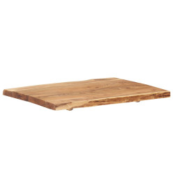 Dessus de table Bois d'acacia massif 80x(50-60)x3,8 cm