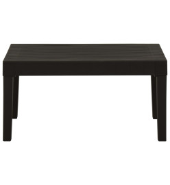 Salon de jardin 3 pcs avec coussins Plastique Gris