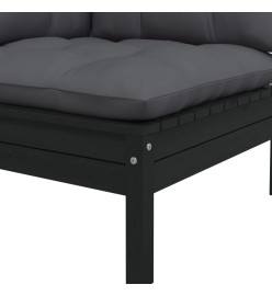 Salon de jardin 6 pcs avec coussins Bois de pin massif