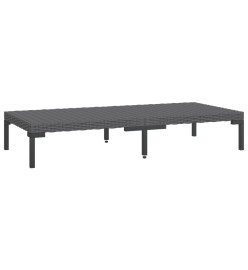 Salon de jardin 12 pcs avec coussins Résine tressée Gris foncé