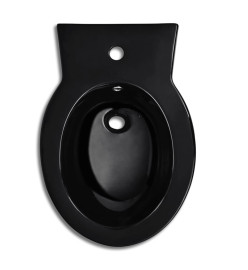 Bidet rond à poser en céramique sanitaire noir