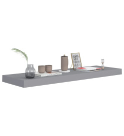 Étagère murale flottante Gris 80x23,5x3,8 cm MDF