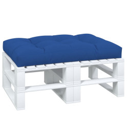 Coussin de palette bleu royal 120x80x12 cm tissu