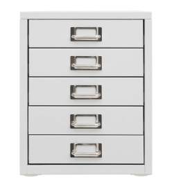 Armoire de bureau Gris 28x35x35 cm Métal