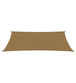 Voile d'ombrage 160 g/m² Taupe 2x4,5 m PEHD