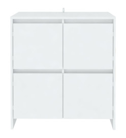 Buffets 2 pcs Blanc 70x41x75 cm Aggloméré