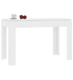 Table de salle à manger Blanc 120x60x76 cm Bois d'ingénierie