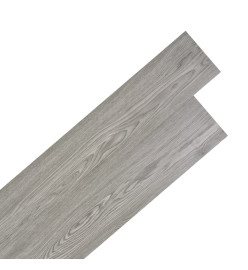 Planche de plancher PVC autoadhésif 5,02 m² 2 mm Gris foncé