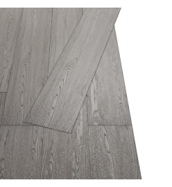 Planche de plancher PVC autoadhésif 5,02 m² 2 mm Gris foncé