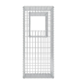 Jardinière/Poteau de panier gabion 2 pcs Acier 50x50x120 cm