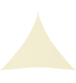 Voile de parasol Tissu Oxford triangulaire 4x4x4 m Crème