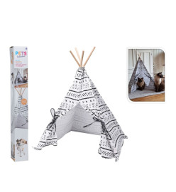 Pets Collection Tente pour animaux de compagnie Tipi Toile 56x56x74 cm