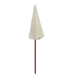 Parasol avec mât en acier 180 cm Sable