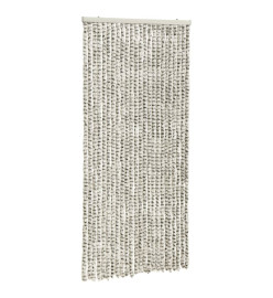Moustiquaire Gris clair et gris foncé 100x220 cm Chenille