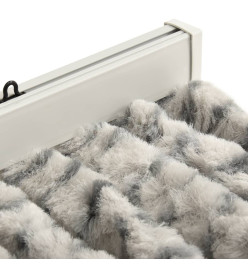 Moustiquaire Gris clair et gris foncé 100x220 cm Chenille