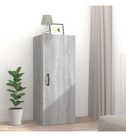 Armoire murale Sonoma gris 34,5x34x90 cm Bois d'ingénierie