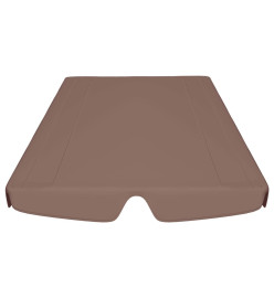 Toit de rechange de balançoire Marron 150/130x70/105cm 270 g/m²