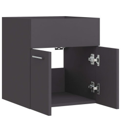 Armoire d'évier Gris 41x38,5x46 cm Aggloméré