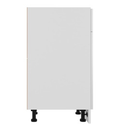 Armoire de plancher Blanc brillant 40x46x81,5 cm Aggloméré