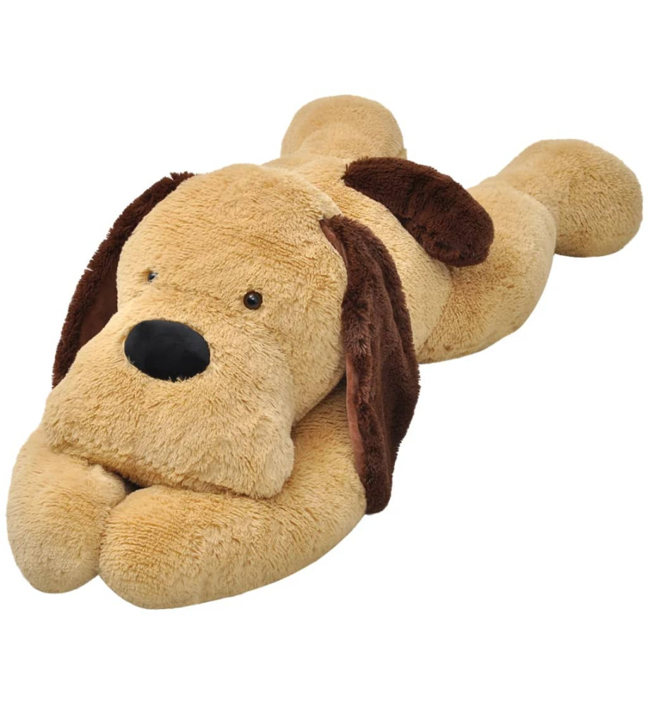 Chien en peluche 160 cm Marron