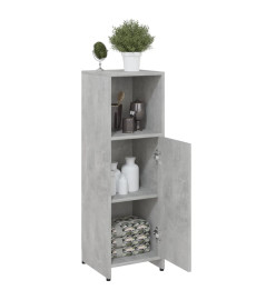 Armoire de salle de bain Gris béton 30x30x95 cm Aggloméré