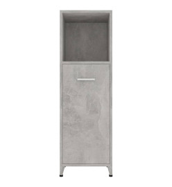 Armoire de salle de bain Gris béton 30x30x95 cm Aggloméré