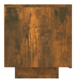 Meuble TV Chêne fumé 100x35x40 cm Bois d'ingénierie