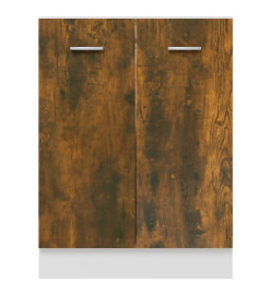 Armoire de plancher Chêne fumé 60x46x81,5 cm Bois d'ingénierie