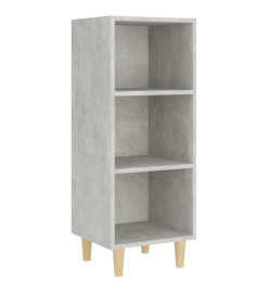 Buffet Gris béton 34,5x32,5x90 cm Bois d'ingénierie