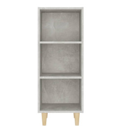 Buffet Gris béton 34,5x32,5x90 cm Bois d'ingénierie