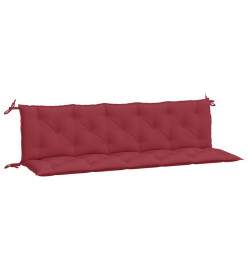 Coussins de banc de jardin 2 pcs rouge bordeaux tissu Oxford