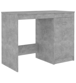 Bureau Gris béton 100x50x76 cm Bois d'ingénierie