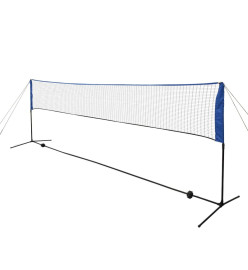 Filet de badminton avec volants 500 x 155 cm