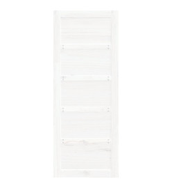 Porte de grange Blanc 80x1,8x204,5 cm Bois massif de pin