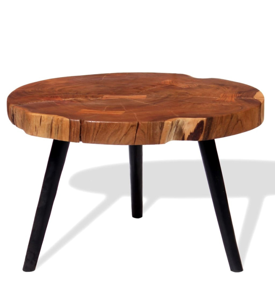 Table basse Bois d'acacia massif (55-60) x 40 cm